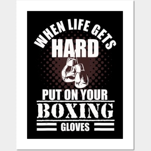Cool Kickboxing and Boxing Saying Posters and Art